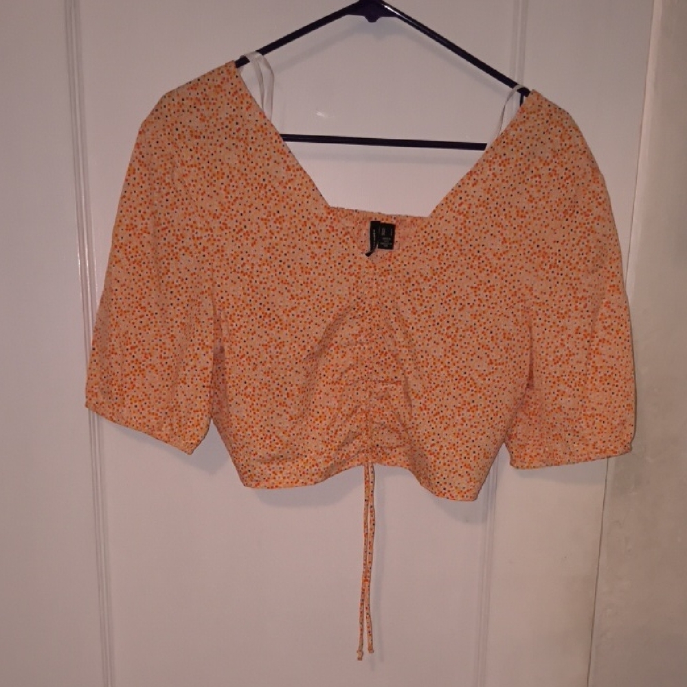 Vero Moda | Tangerine Dotted Blouse